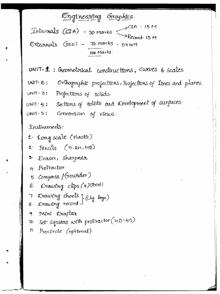 Engineering Graphics Pdf