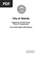 Right of Way Manual - City of Atlanta