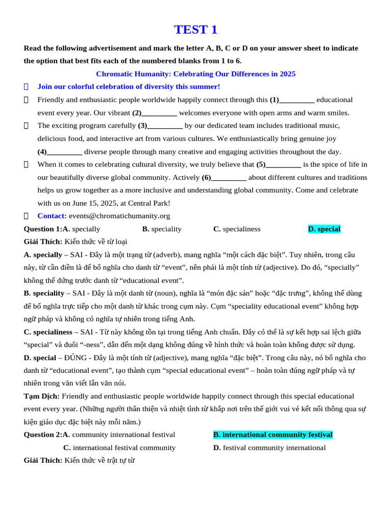 Test 1 - Unit 2 - GV | PDF
