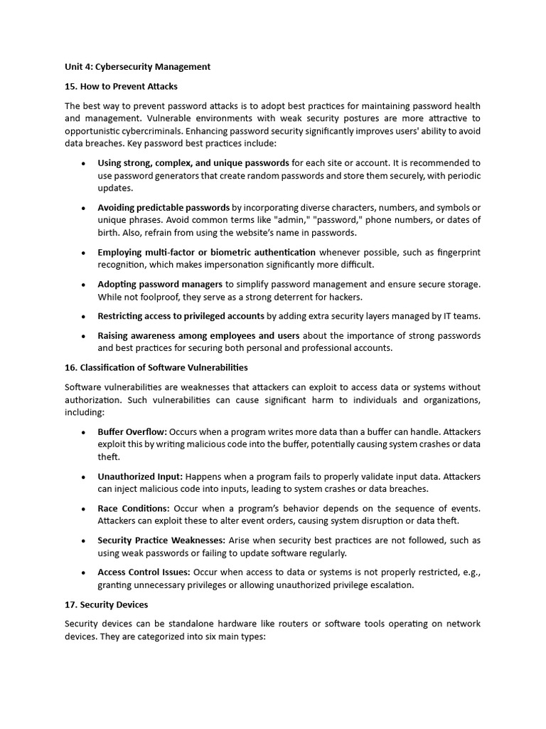 4-Cybersecurity Management | PDF | Security | Computer Security