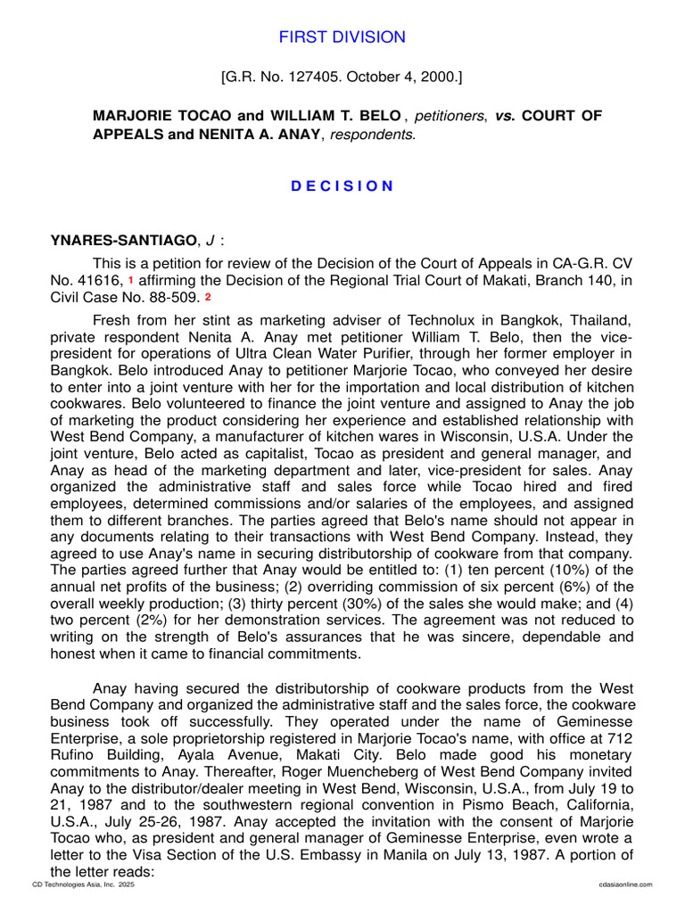 Legal Dispute Over Joint Venture Agreement | PDF | Partnership | Guarantee