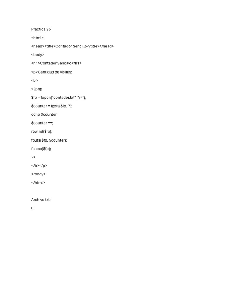 Practica 35 | PDF