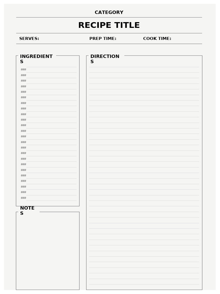 Quick and Easy Recipe Guide | PDF