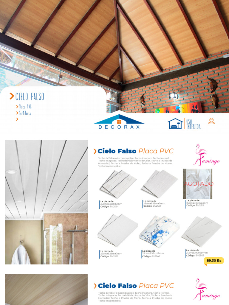 CIELO FALSO PVC Drywall | PDF
