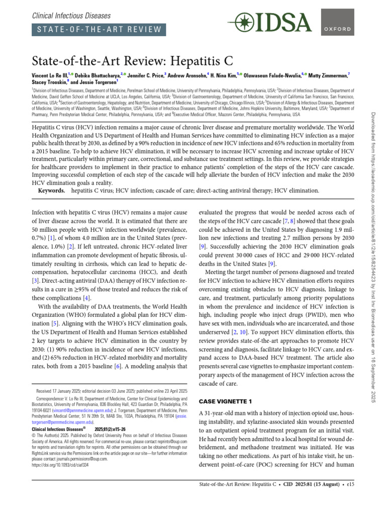 Strategies for Hepatitis C Elimination | PDF | Hepatitis C | Hepatitis