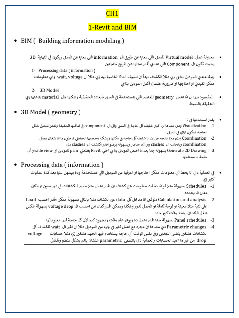 Revit Summary | PDF