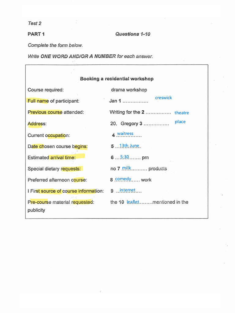 VOL 6 Test 2 | PDF
