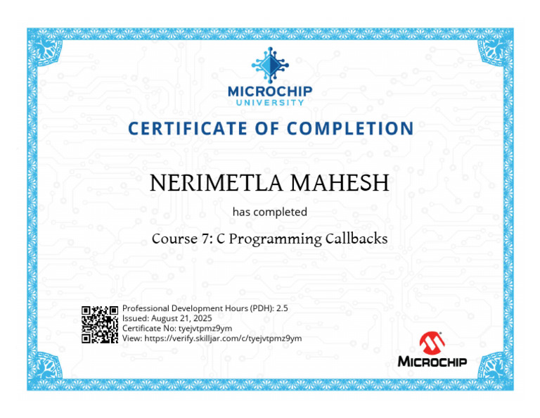 Nerimetla Mahesh: Course 7: C Programming Callbacks | PDF