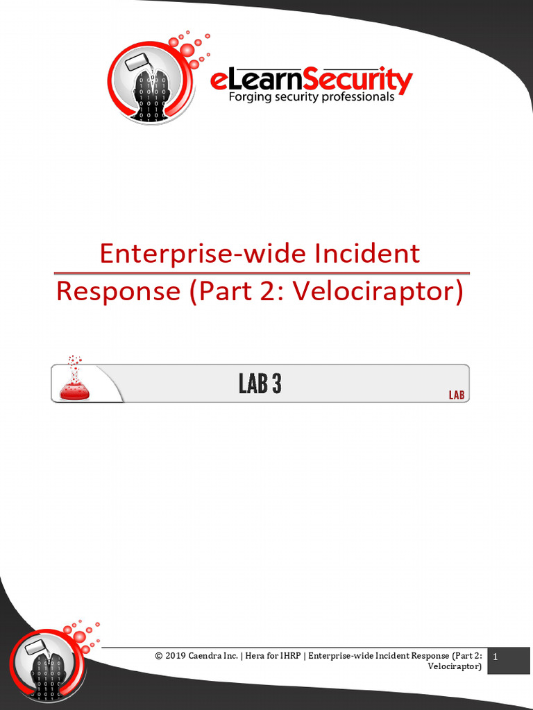 Lab3 Enterprise Wide Incident Response Velociraptor | PDF | Software ...