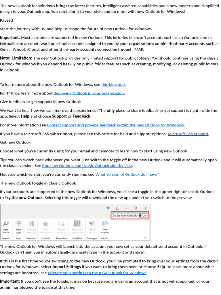 The New Outlook For Windows Brings The Latest Features | PDF ...