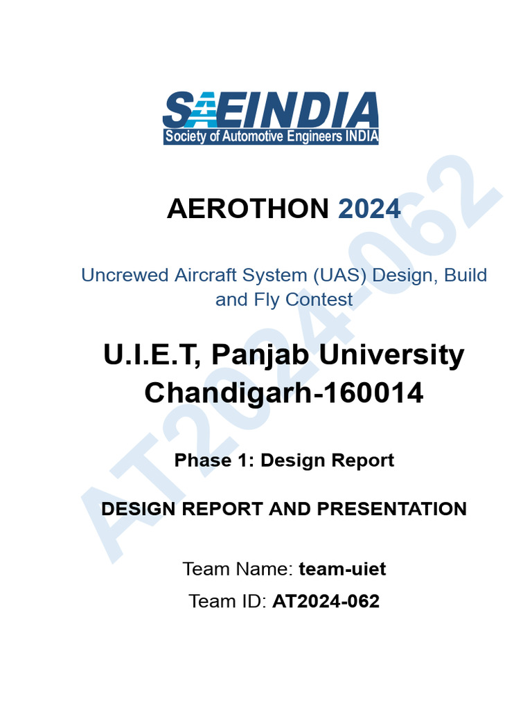 AT2024-062_team-uiet (1) | PDF | Quadcopter | Unmanned Aerial Vehicle