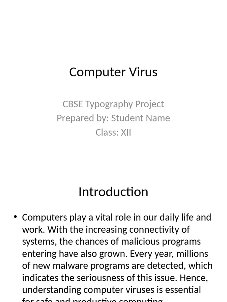 Computer Virus PADAS CBSE Paragraph Final | PDF | Computer Virus | Malware