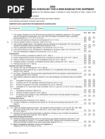 2025 Non-Radioactive DG Shipping Checklist | PDF | Cargo | Dangerous Goods
