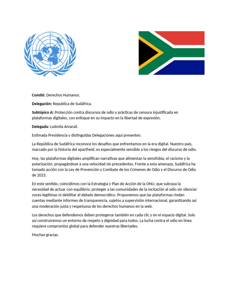 Protección contra el Discurso de Odio Digital | PDF