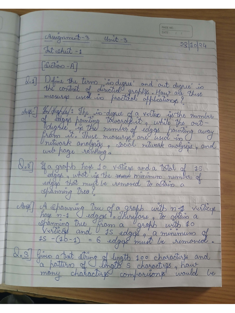 DAA Assignment 3 (Tut - 1,2) | PDF