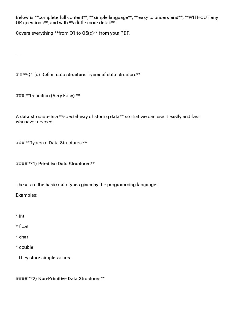 Wa0004. | PDF | Computer Data | Algorithms And Data Structures