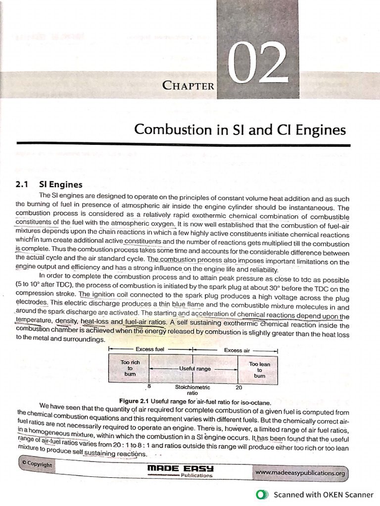 Unit1Combustionin SI & CI | PDF