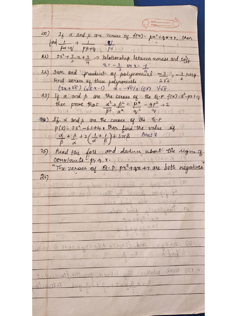 Math Revision Qs | PDF