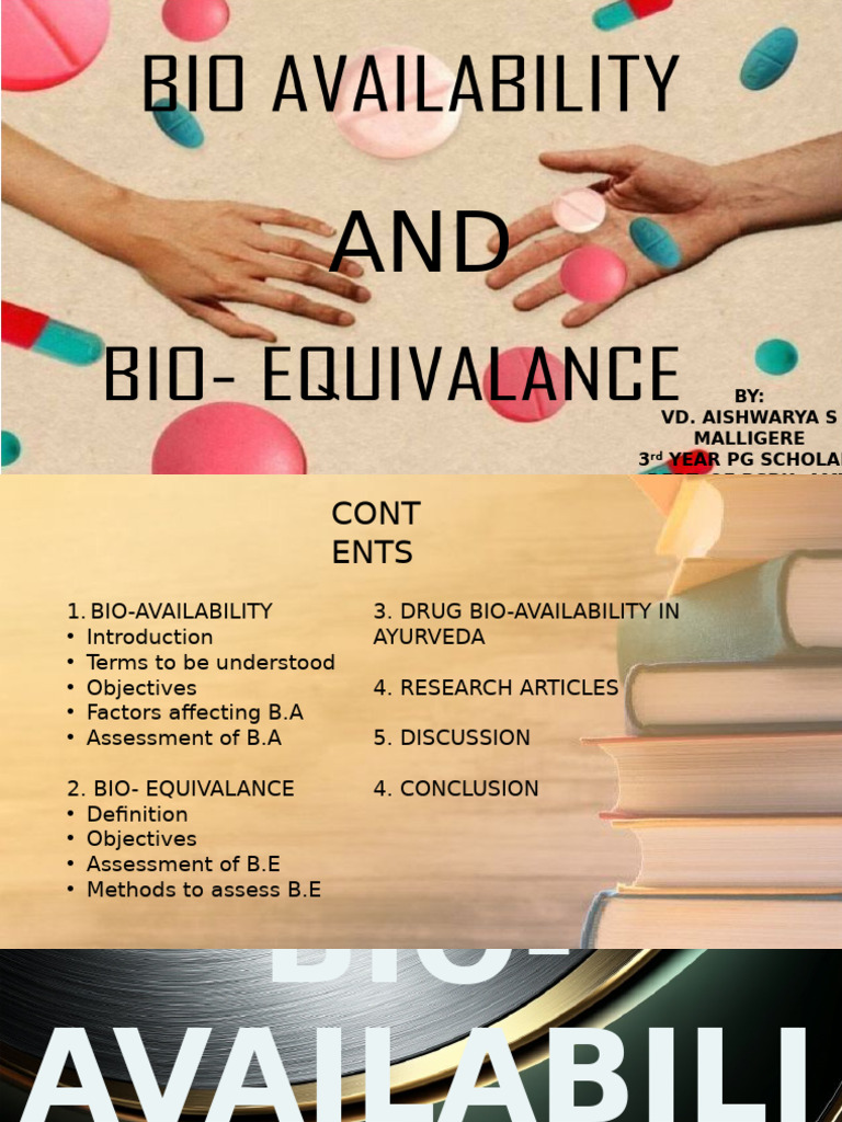 Understanding Bioavailability and Bioequivalence | PDF ...