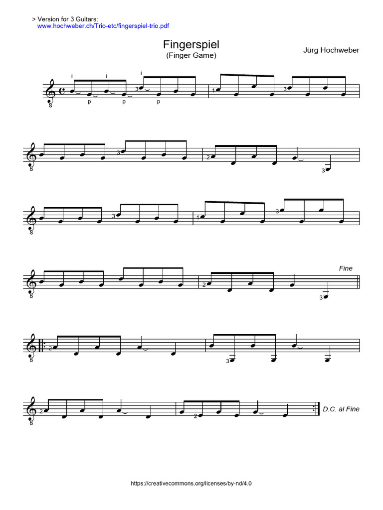 Finger Spiel | PDF