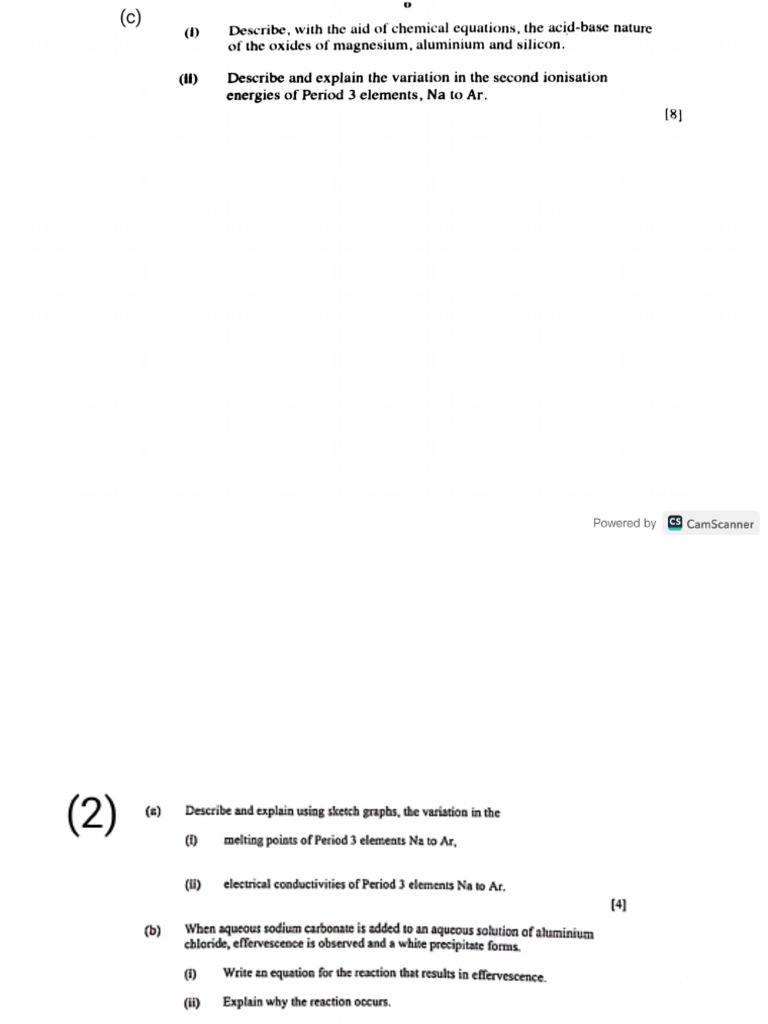 Period 3 Revision Test | PDF