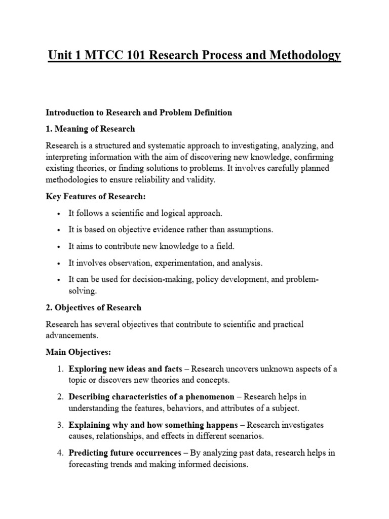 Research Process and Methodology Guide | PDF | Methodology | Knowledge