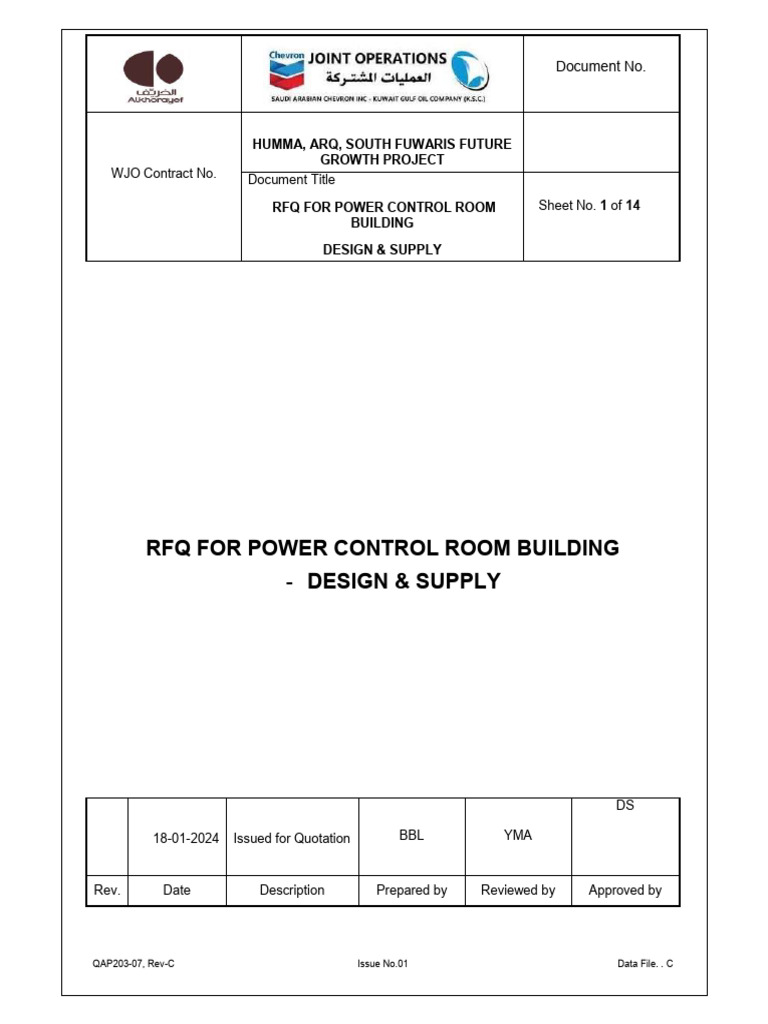 RFQ for Power Control Room Design | PDF | Door | Building Insulation