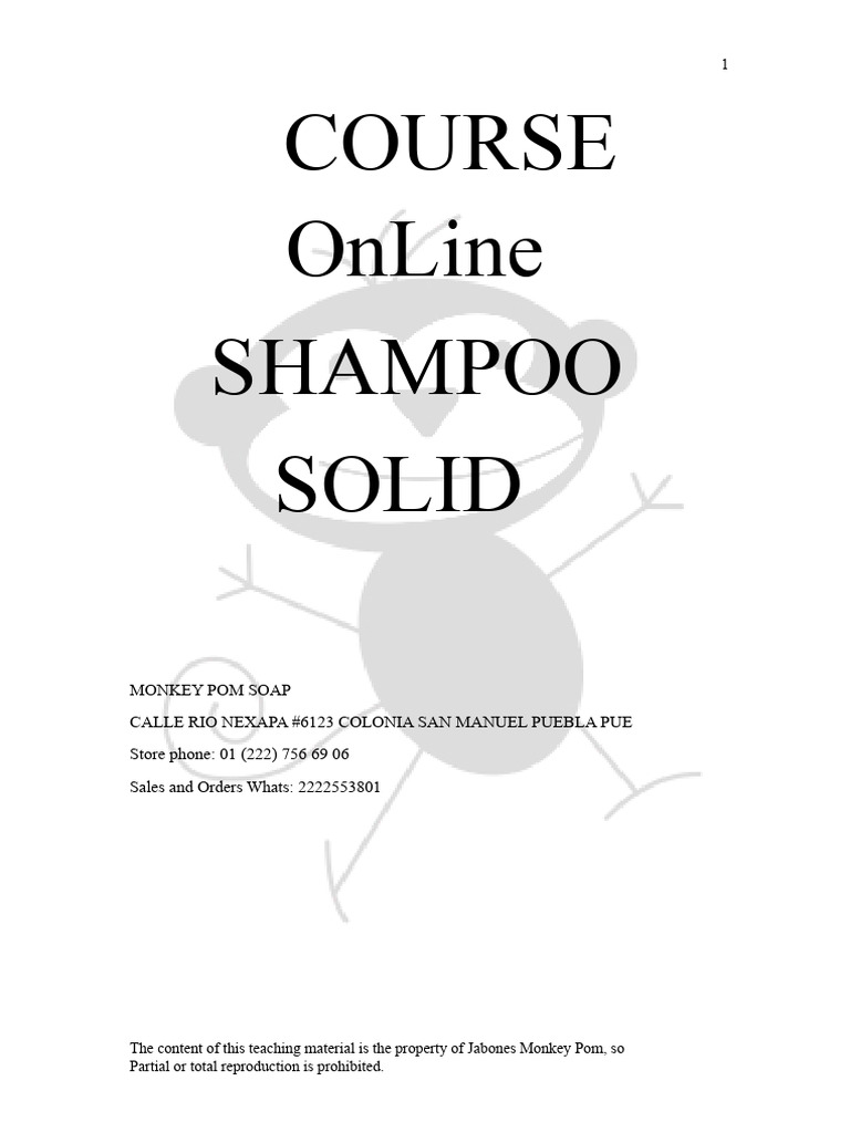 Solid Shampoo Making Guide | PDF | Surfactant | Shampoo