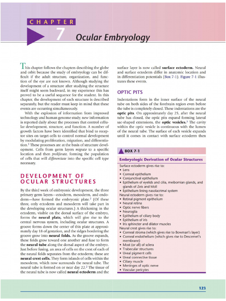 Embryology Reading Assignment | PDF