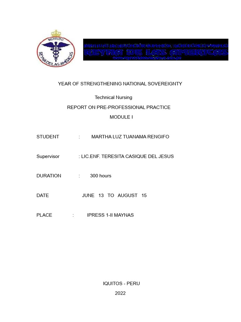 Report On Pre-Professional Practice. | PDF | Breastfeeding | Hand Washing
