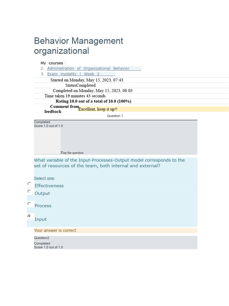 Behavior Management Course Overview | PDF | Cognition | Behavioural ...