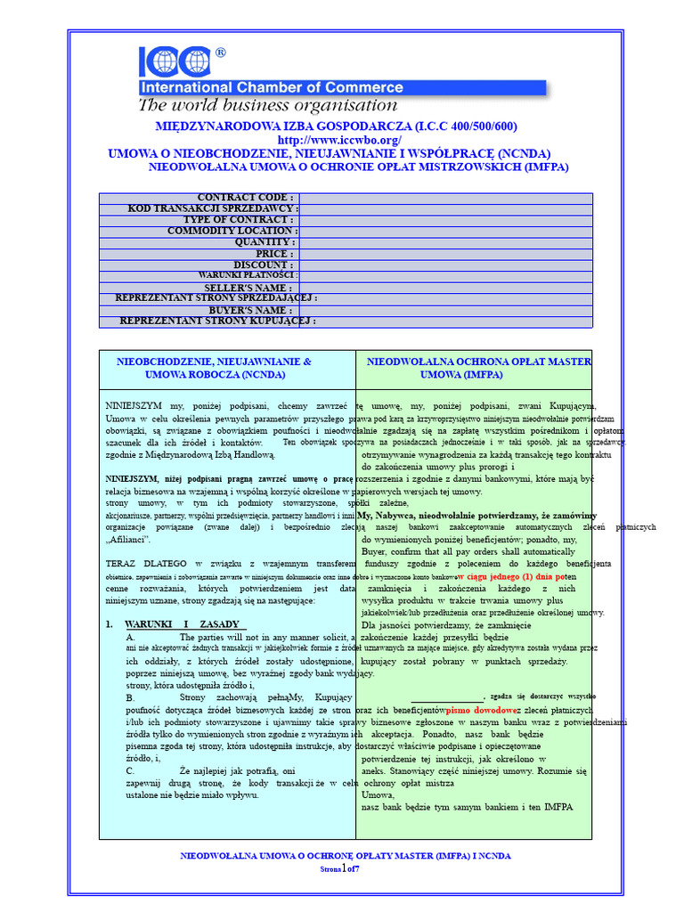 Icc Ncnda I Imfpa Pusty | PDF