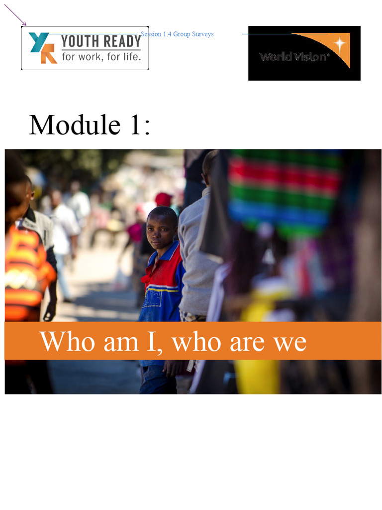 Module 1 Who Am I Who Are We | PDF | Goal | God