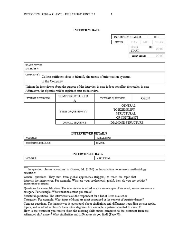 Interview Data on Information Systems Needs | PDF | Interview | Inventory