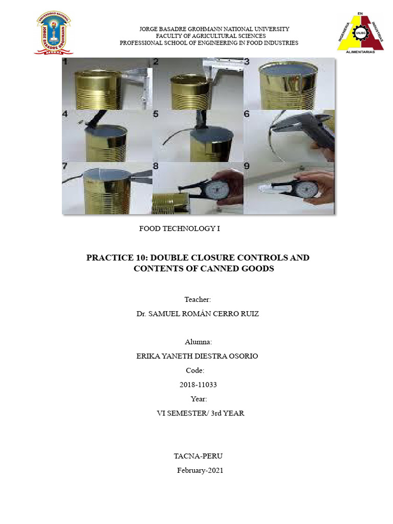 Double Closure Controls in Canned Goods | PDF | Varnish | Epoxy