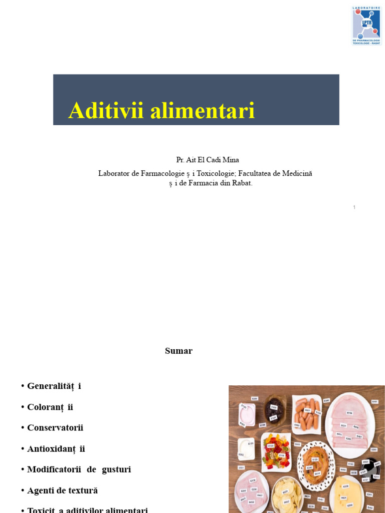 Aditivii Alimentari | PDF