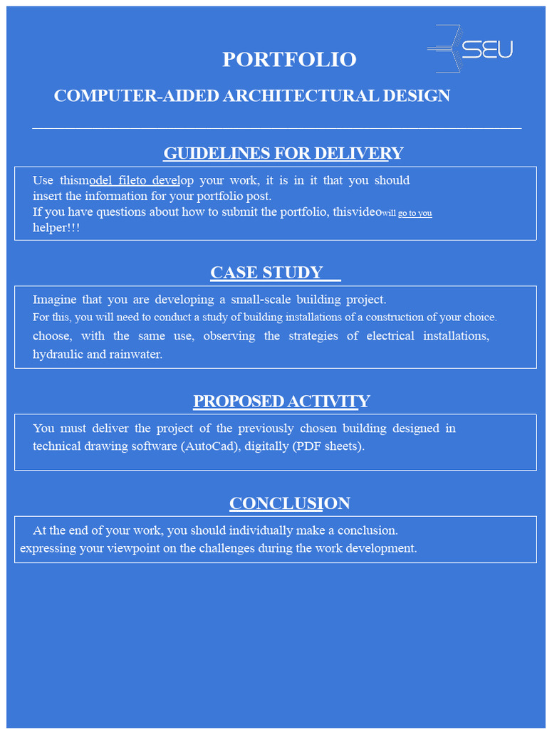 Portfolio Proposal - Computer-Aided Architectural Design | PDF