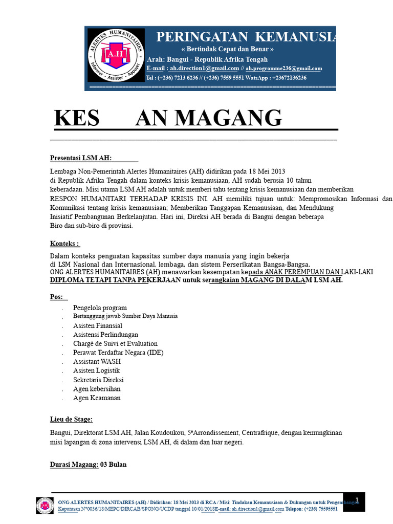 Peluang Magang | PDF