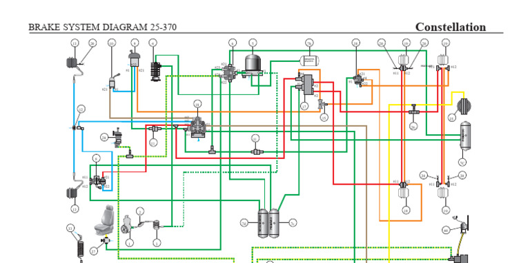 Brake System Diagram 25-370 | PDF | Brake | Vehicles