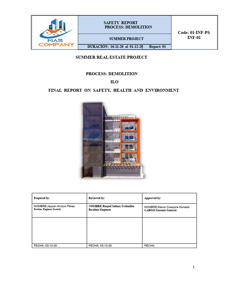 Security Report - Process Closure - Demolition | PDF | Personal ...