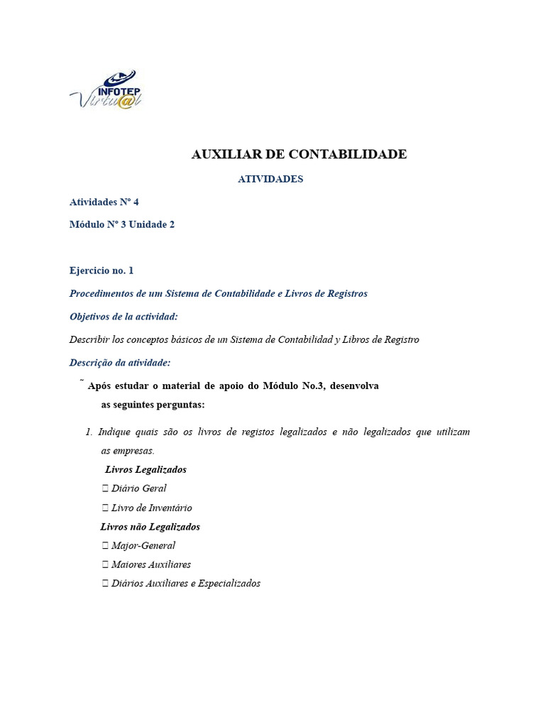 Sistema de Contabilidade e Registros | PDF | Contabilidade | Business