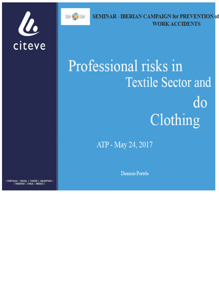 Iberian Seminar on Textile Safety Risks | PDF | Textiles | Weaving