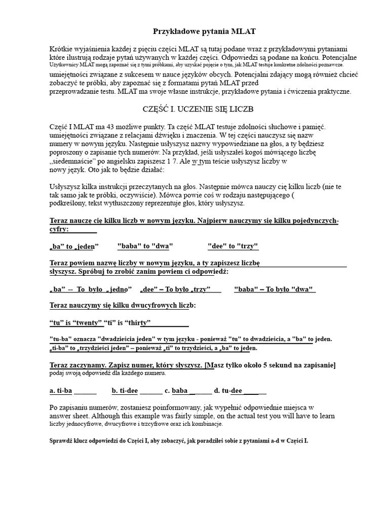 Przykłady MLAT | PDF