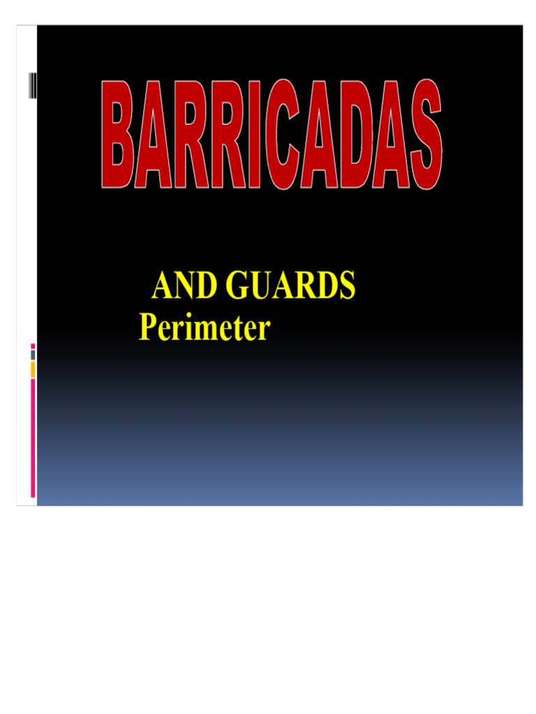 Barricades Pdf Risk Safety