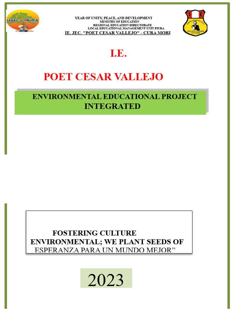 Environmental Education Project 2023 | PDF | Sustainable Development ...