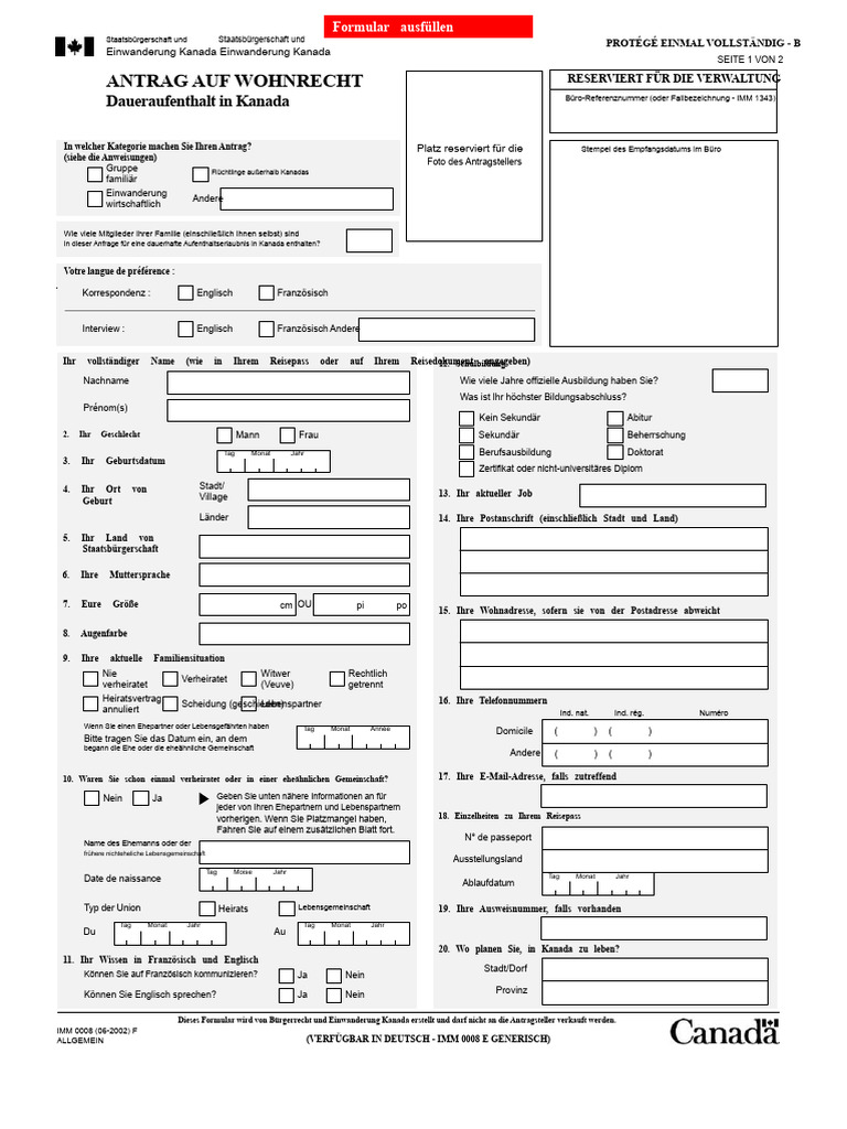 Antragsformular RP | PDF