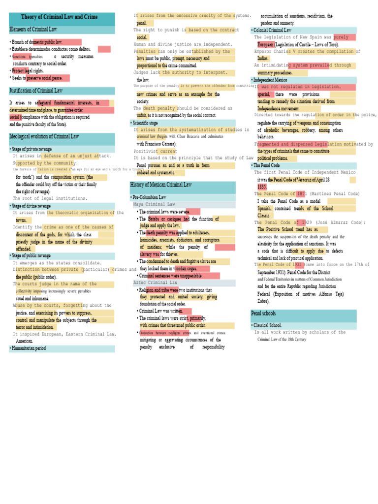 History and Theory of Mexican Criminal Law | PDF | Crimes | Crime ...