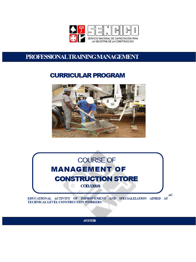 3.201.01 Worksite Warehouse Management PDF | PDF | Curriculum | Learning
