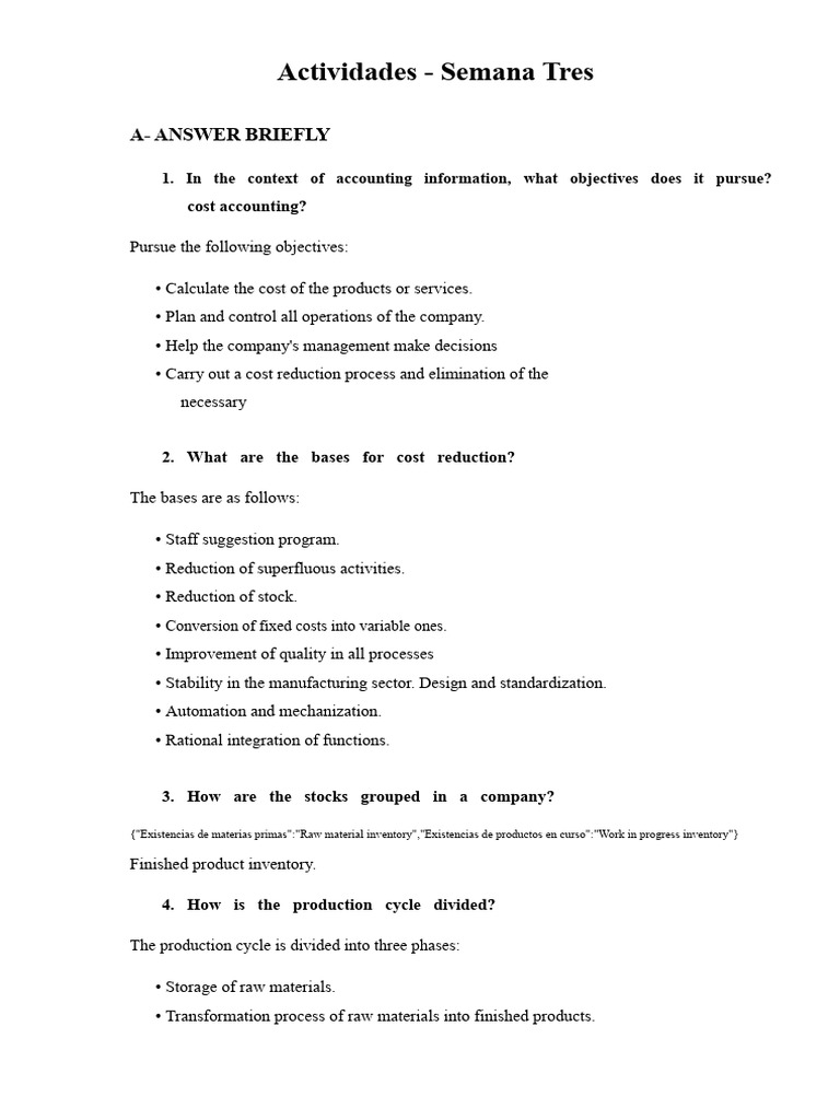 Week 3 Activity | PDF | Inventory | Cost Of Goods Sold