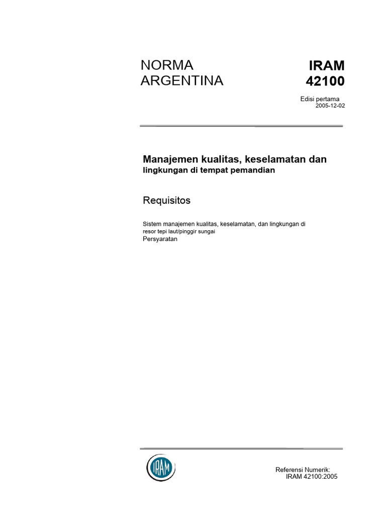 Iram 42100-2005 | PDF